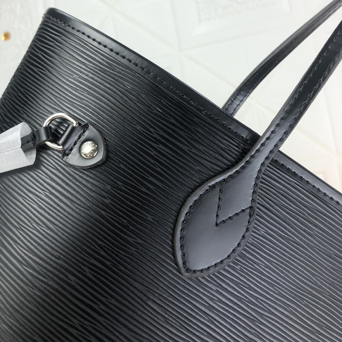 Louis Vuitton Womens Bags Handbags Luxury Brand Fashion Type NEVERFULL MM Black Epi grained cowhide leather M40932