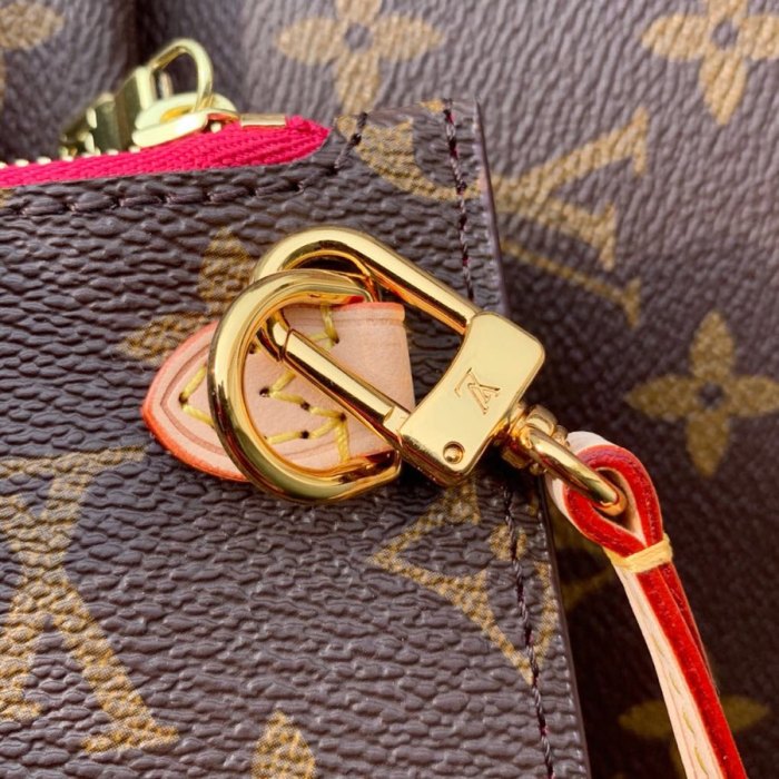Louis Vuitton Womens Bags Handbags Luxury Brand LV NEVERFULL GM Peony Monogram M41180