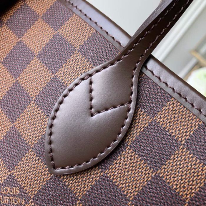 Louis Vuitton Womens Bags Handbags Luxury Brand LV NEVERFULL GM Damier Ebene N41357