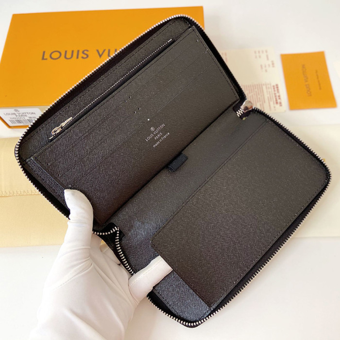 Louis Vuitton Womens Clutch Wallet Purse Bags Luxury Fashion Type Brown Monogram ZIPPY WALLET with Original Box