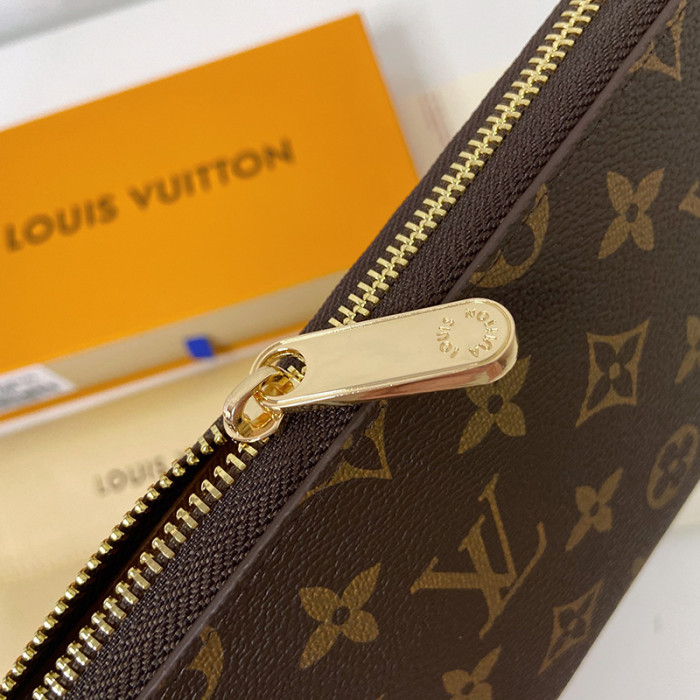 Louis Vuitton Womens Clutch Wallet Purse Bags Luxury Fashion Type Brown Monogram ZIPPY WALLET M42616