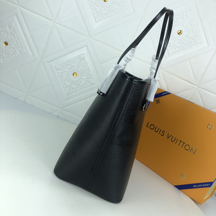 Louis Vuitton Womens Bags Handbags Luxury Brand Fashion Type NEVERFULL MM Black Epi grained cowhide leather M40932