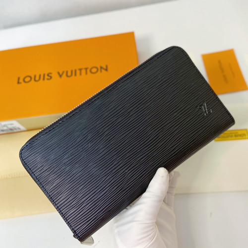 Louis Vuitton Womens Clutch Wallet Purse Bags Luxury Fashion Type Black Epi Leather ZIPPY WALLET with Original Box M61857