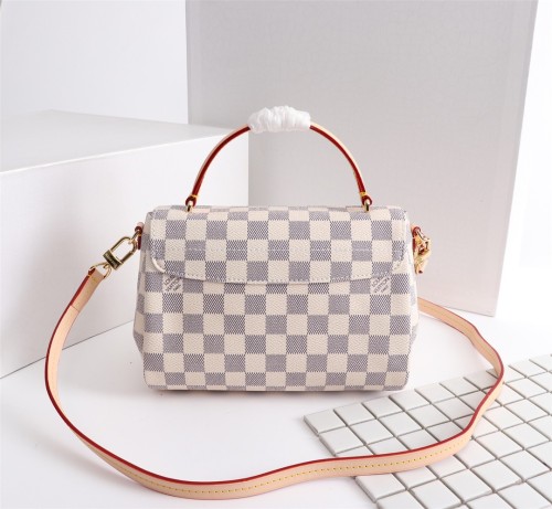 Louis Vuitton Womens Bags Handbags Luxury Brand CROISETTE Damier Azur Canvas Women Shoulder Bags N41581