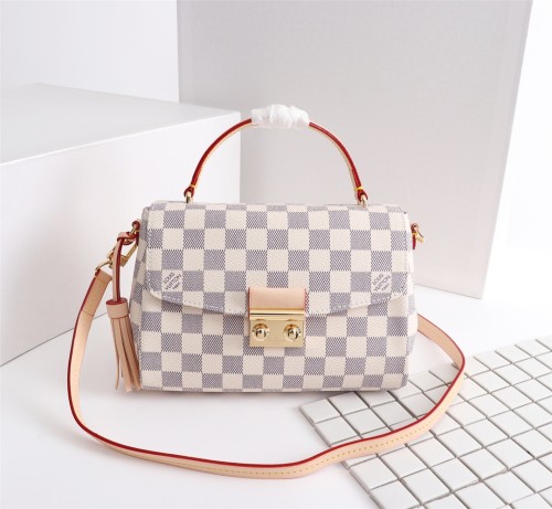 Louis Vuitton Womens Bags Handbags Luxury Brand CROISETTE Damier Azur Canvas Women Shoulder Bags N41581
