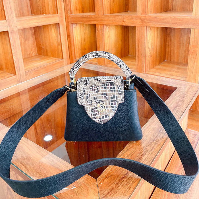 Louis Vuitton Womens Bags Handbags Luxury Brand CAPUCINES MINI Messenger Shoulder Bags with Original Box