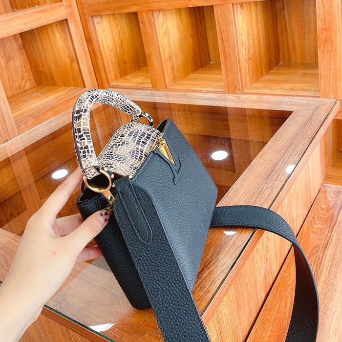 Louis Vuitton Womens Bags Handbags Luxury Brand CAPUCINES MINI Messenger Shoulder Bags with Original Box