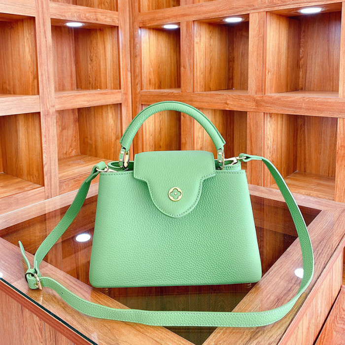 Louis Vuitton Womens Bags Handbags Luxury Brand CAPUCINES BB Taurillon Leather Messenger Shoulder Bags with Original Box