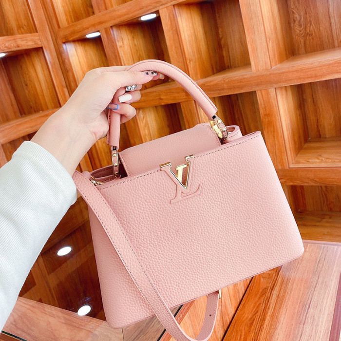 Louis Vuitton Womens Bags Handbags Luxury Brand CAPUCINES BB Magnolia Taurillon Leather Messenger Shoulder Bags M94635