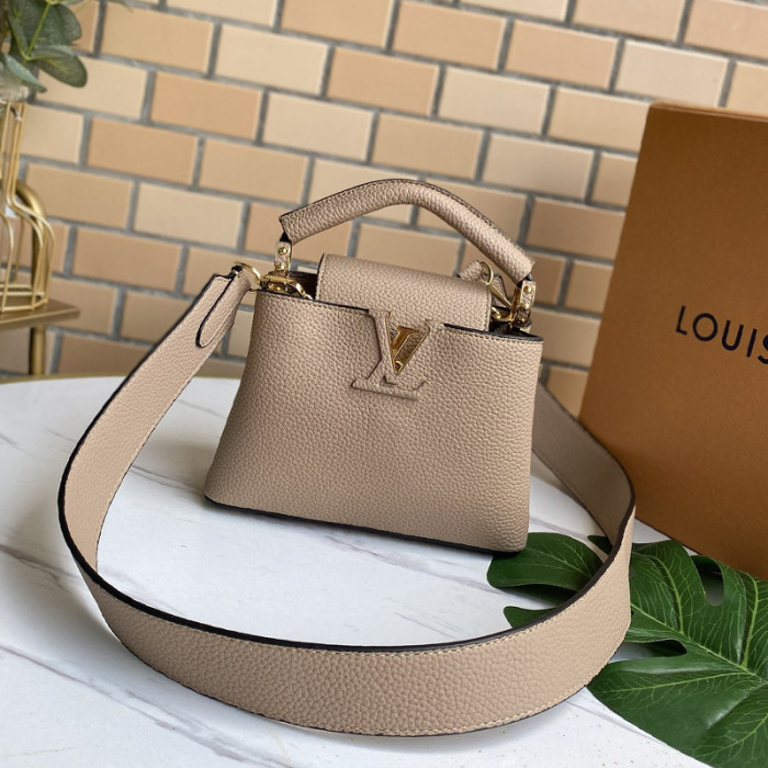 Louis Vuitton Womens Bags Handbags Luxury Brand CAPUCINES MINI Messenger Shoulder Bags with Original Box
