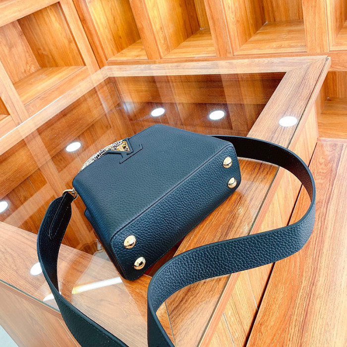 Louis Vuitton Womens Bags Handbags Luxury Brand CAPUCINES MINI Messenger Shoulder Bags with Original Box