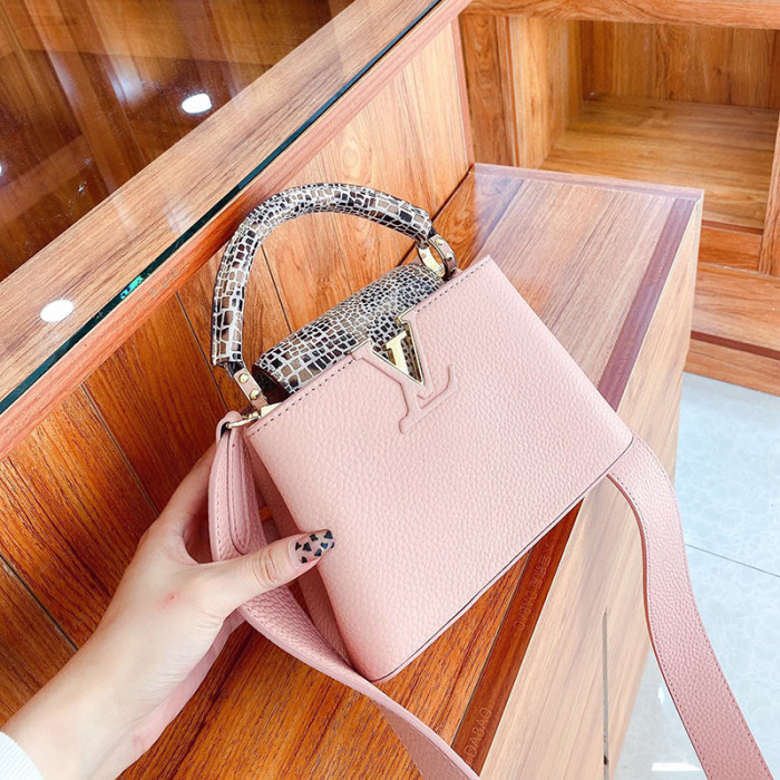 Louis Vuitton Womens Bags Handbags Luxury Brand CAPUCINES MINI Messenger Shoulder Bags with Original Box