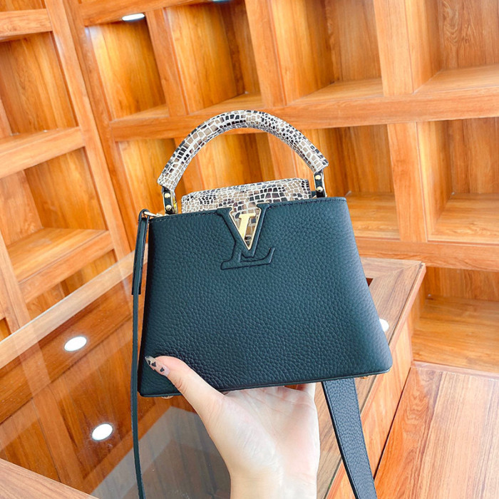 Louis Vuitton Womens Bags Handbags Luxury Brand CAPUCINES MINI Messenger Shoulder Bags with Original Box