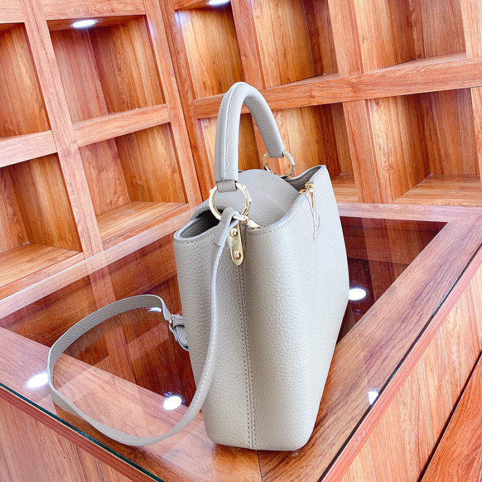 Louis Vuitton Womens Bags Handbags Luxury Brand CAPUCINES BB Pebble Taurillon Leather Messenger Shoulder Bags M94634