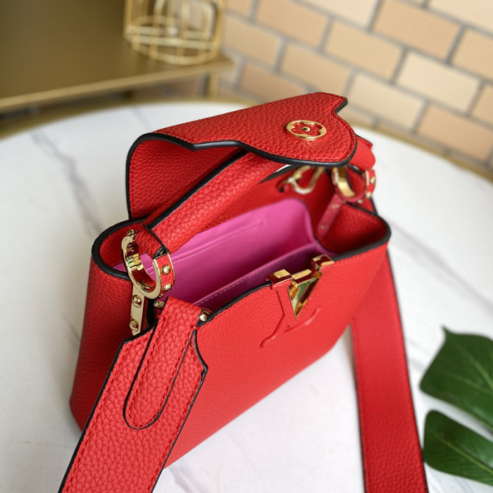 Louis Vuitton Womens Bags Handbags Luxury Brand CAPUCINES MINI Messenger Shoulder Bags with Original Box