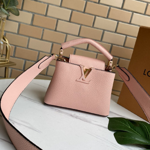 Louis Vuitton Womens Bags Handbags Luxury Brand CAPUCINES MINI Messenger Shoulder Bags with Original Box