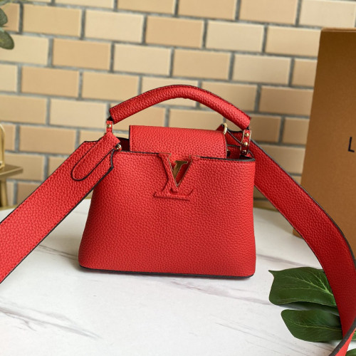 Louis Vuitton Womens Bags Handbags Luxury Brand CAPUCINES MINI Messenger Shoulder Bags with Original Box