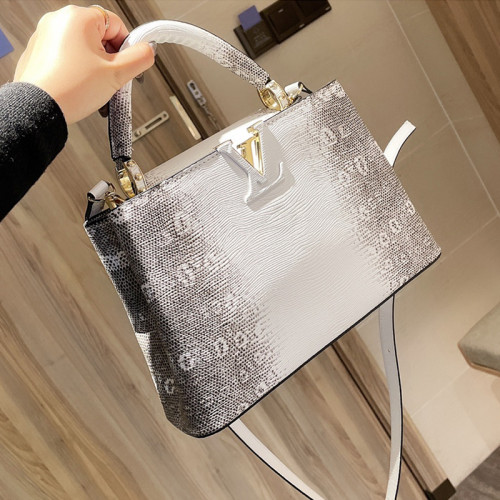 Louis Vuitton Womens Bags Handbags Luxury Brand CAPUCINES BB Taurillon Leather Messenger Shoulder Bags with Original Box
