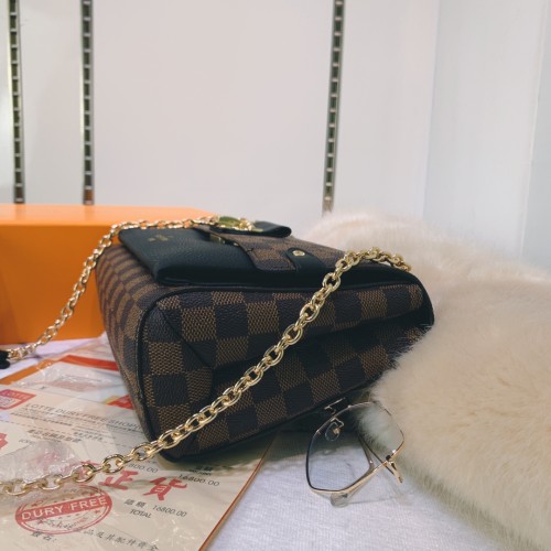 Louis Vuitton Womens Bags Handbags Luxury Brand Black VAVIN PM Damier Ebene Messenger Shoulder Bags N40108