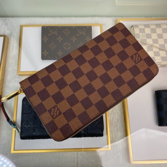 Louis Vuitton Mens Wallets Purse Luxury Brand Designer ZIPPY ORGANIZER Damier Graphite Canvas with Original Box N63502