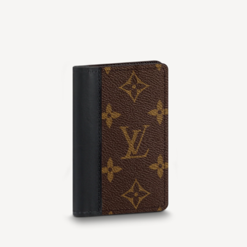 Louis Vuitton Mens Wallets Purse Luxury Brand Designer POCKET ORGANIZER Monogram Macassar Canvas with Original Box M60111
