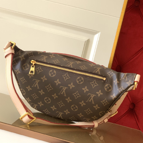 Louis Vuitton Womens Bags BUMBAG Monogram Canvas M43644 with Original Box Luxury Brand Design