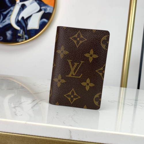 Louis Vuitton Mens Wallets Purse Luxury Brand Designer POCKET ORGANIZER Monogram with Original Box M60502