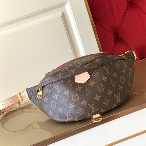 Louis Vuitton Womens Bags BUMBAG Monogram Canvas M43644 with Original Box Luxury Brand Design