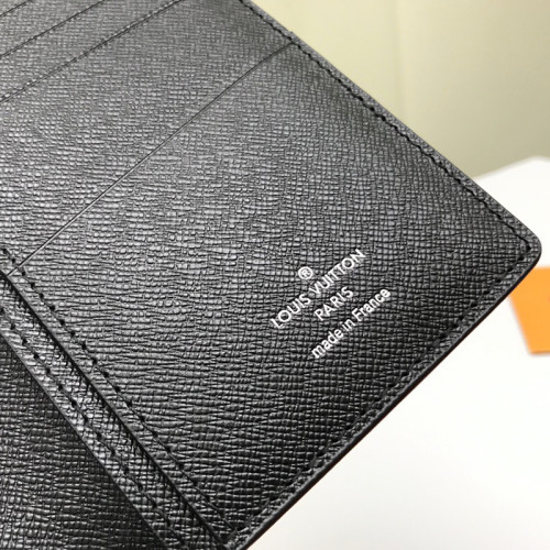 Louis Vuitton Mens Wallets Purse Luxury Brand Designer BRAZZA WALLET Black Epi Leather with Original Box M60622