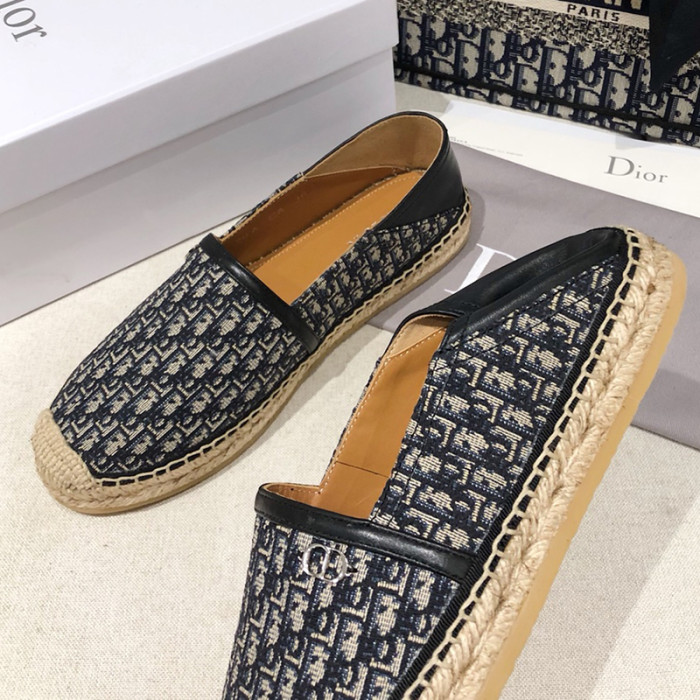 Dior Women Shoes Luxury Brand Design Dior Granville Espadrille Women Shoes with Box