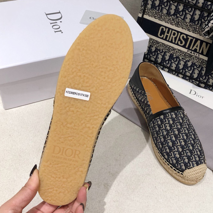 Dior Women Shoes Luxury Brand Design Dior Granville Espadrille Women Shoes with Box