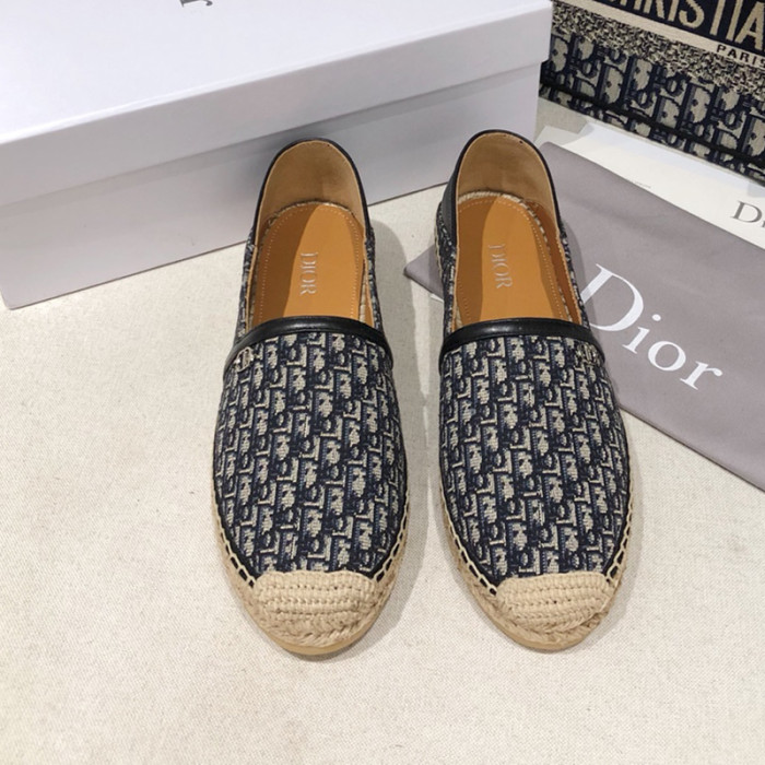 Dior Women Shoes Luxury Brand Design Dior Granville Espadrille Women Shoes with Box