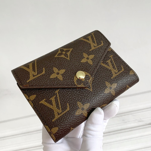 Louis Vuitton Womens Bags Wallets Clutch Luxury Brand Fashion Type Monogram VICTORINE WALLET M62472 with Original Box