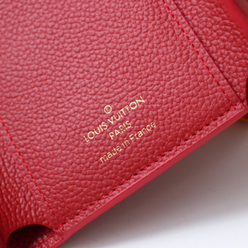 Louis Vuitton Womens Bags Wallets Clutch Luxury Brand Fashion Type Scarlet Monogram Empreinte Leather VICTORINE WALLET M63701