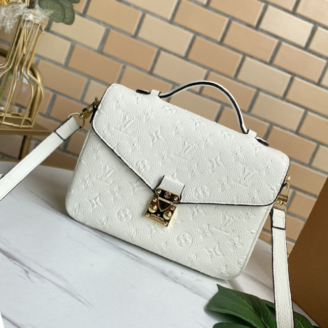 Louis Vuitton Womens Bags Crossbody Bag Pochette Métis Luxury Brand POCHETTE METIS Monogram Empreinte Leather