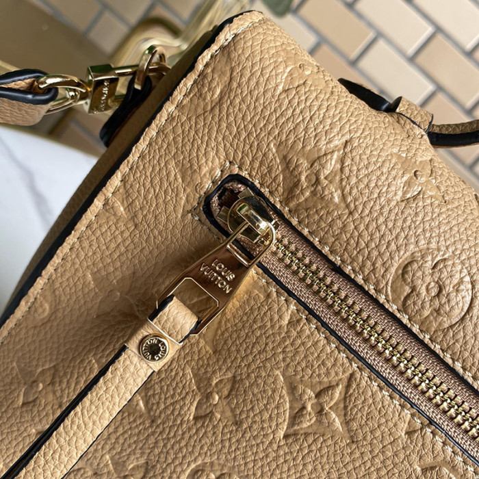 Louis Vuitton Womens Bags Crossbody Bag Pochette Métis Luxury Brand POCHETTE METIS Beige Rose Creme Monogram Empreinte Leather M44300