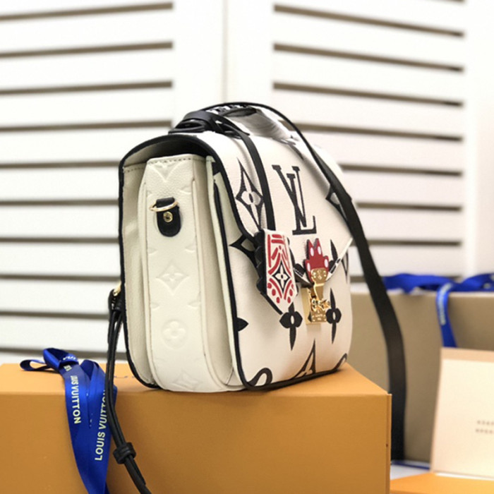Louis Vuitton Womens Bags Crossbody Bag Pochette Métis Luxury Brand White LV CRAFTY POCHETTE MÉTIS M45384