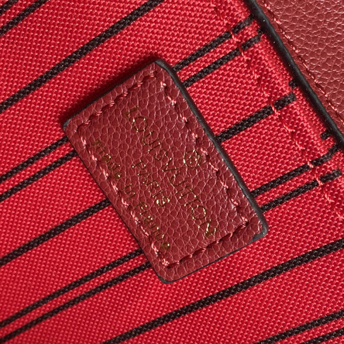 Louis Vuitton Womens Bags Crossbody Bag Pochette Métis Luxury Brand POCHETTE METIS Red Monogram Empreinte Leather M44793