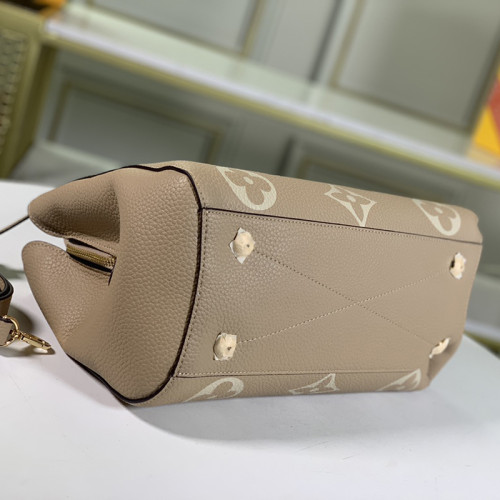 Louis Vuitton Womens Bags Crossbody Bags Luxury Brand MONTAIGNE MM Bicolor Monogram Empreinte Leather with Original Box