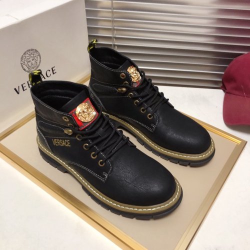 Versace Men Shoes Boots Fashion Design Luxury Brand