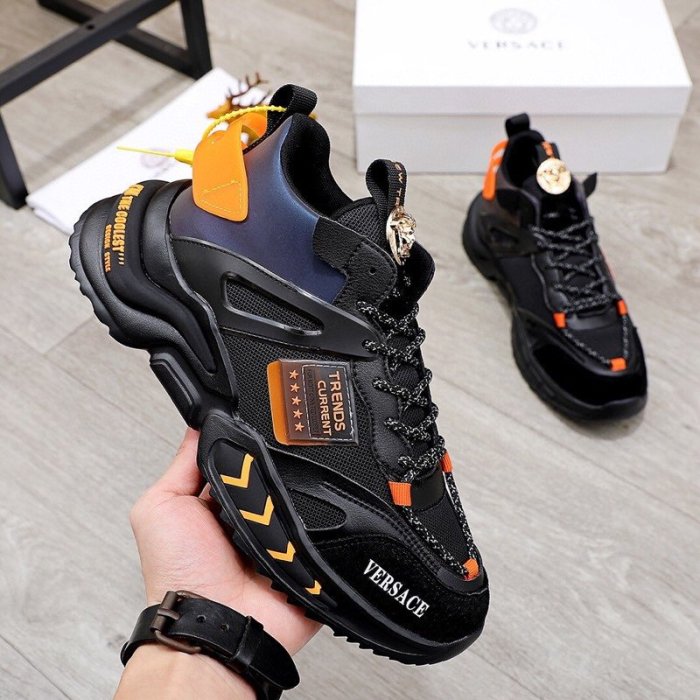 Versace Men Shoes Sneakers Fashion Design Luxury Brand