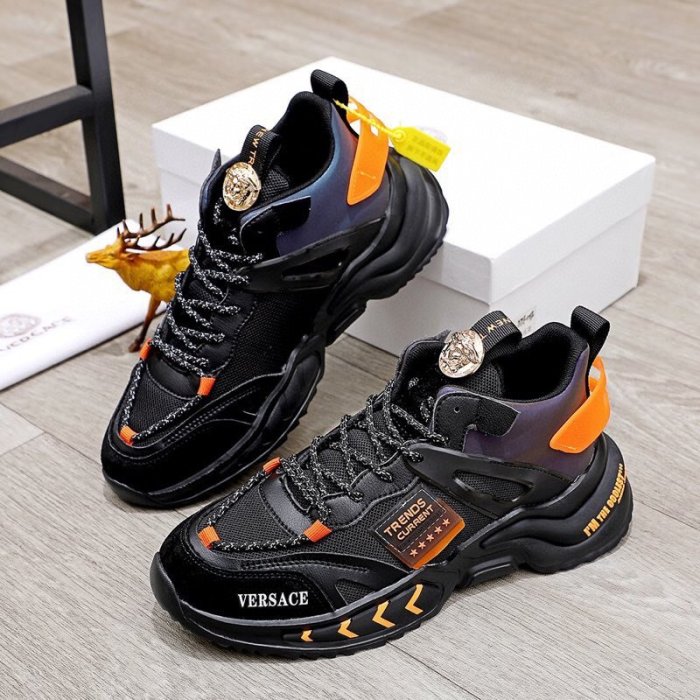 Versace Men Shoes Sneakers Fashion Design Luxury Brand