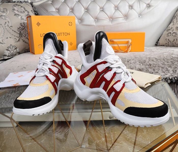 Louis Vuitton Women Shoes Sneakers Luxury Brand Design Fashion LV ARCHLIGHT SNEAKER with Original Box