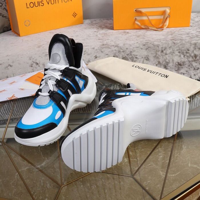 Louis Vuitton Women Shoes Sneakers Luxury Brand Design Fashion LV ARCHLIGHT SNEAKER with Original Box