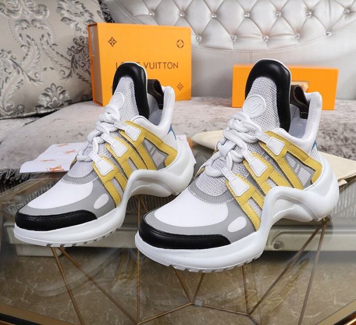 Louis Vuitton Women Shoes Sneakers Luxury Brand Design Fashion LV ARCHLIGHT SNEAKER with Original Box