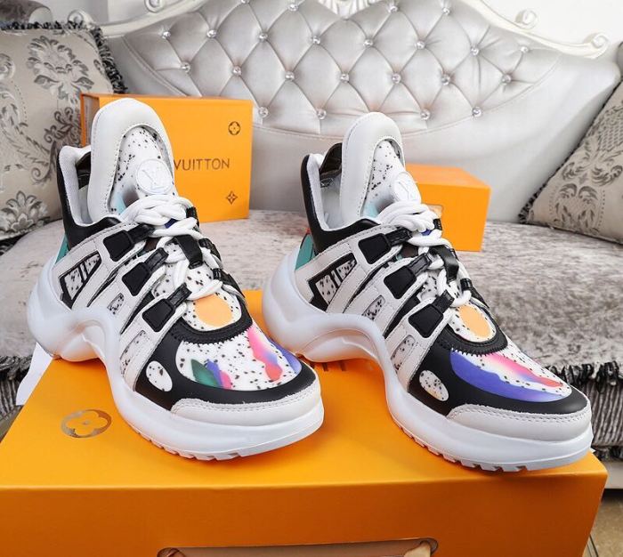 Louis Vuitton Women Shoes Sneakers Luxury Brand Design Fashion LV ARCHLIGHT SNEAKER with Original Box