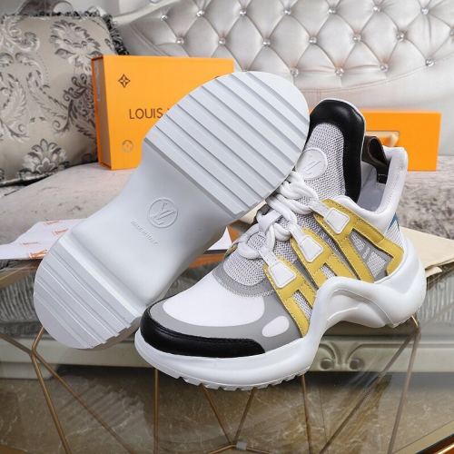 Louis Vuitton Women Shoes Sneakers Luxury Brand Design Fashion LV ARCHLIGHT SNEAKER with Original Box