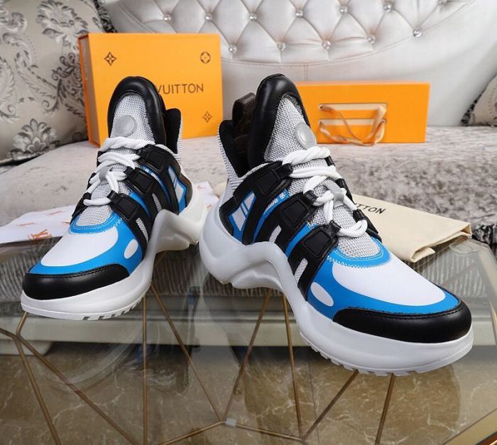 Louis Vuitton Women Shoes Sneakers Luxury Brand Design Fashion LV ARCHLIGHT SNEAKER with Original Box