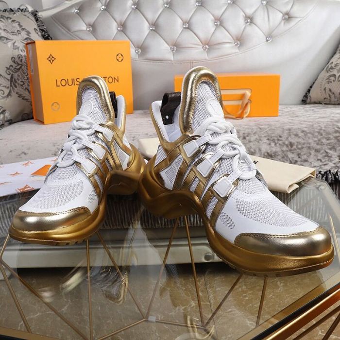 Louis Vuitton Women Shoes Sneakers Luxury Brand Design Fashion LV ARCHLIGHT SNEAKER with Original Box