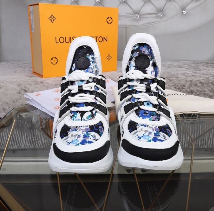 Louis Vuitton Women Shoes Sneakers Luxury Brand Design Fashion LV ARCHLIGHT SNEAKER with Original Box